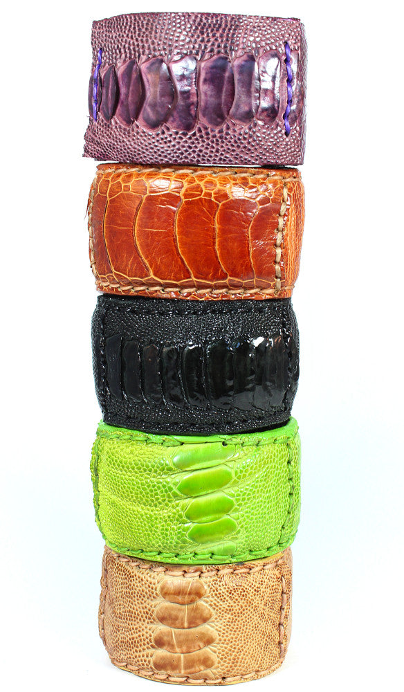 Genuine ostrich leather