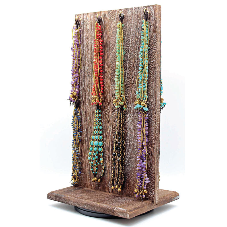 Handmade macrame gemstone bracelets(Happy Bracelet) (12 pack/$4.25 ea.)
