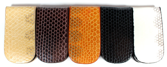 Handmade Genuine Snake Skin Leather Money Clip(6 pack/$12.5 ea.)