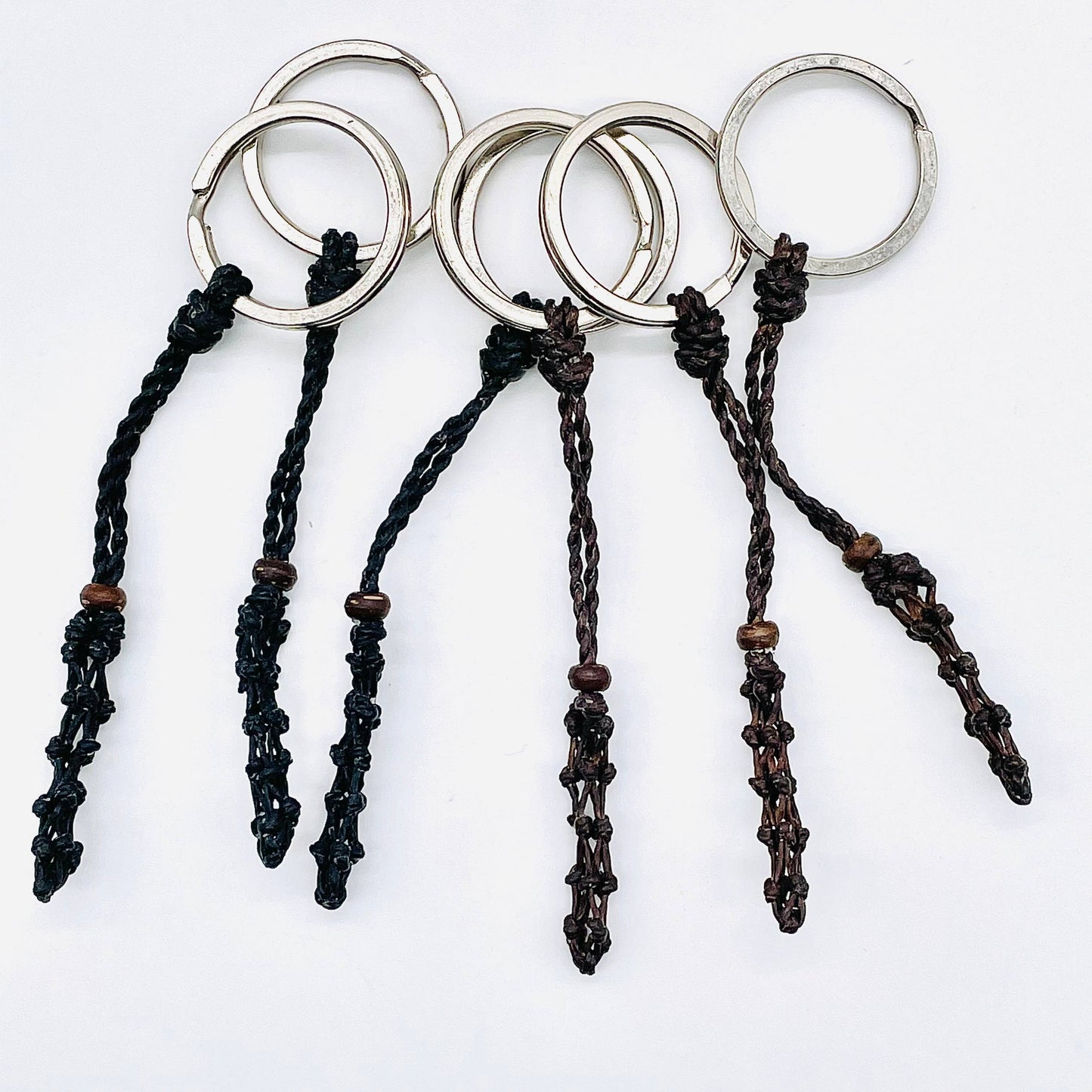 Handmade Macrame Gemstone Keychain (Changeable)(12 pack)