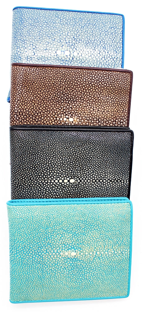shagreen leather wallet