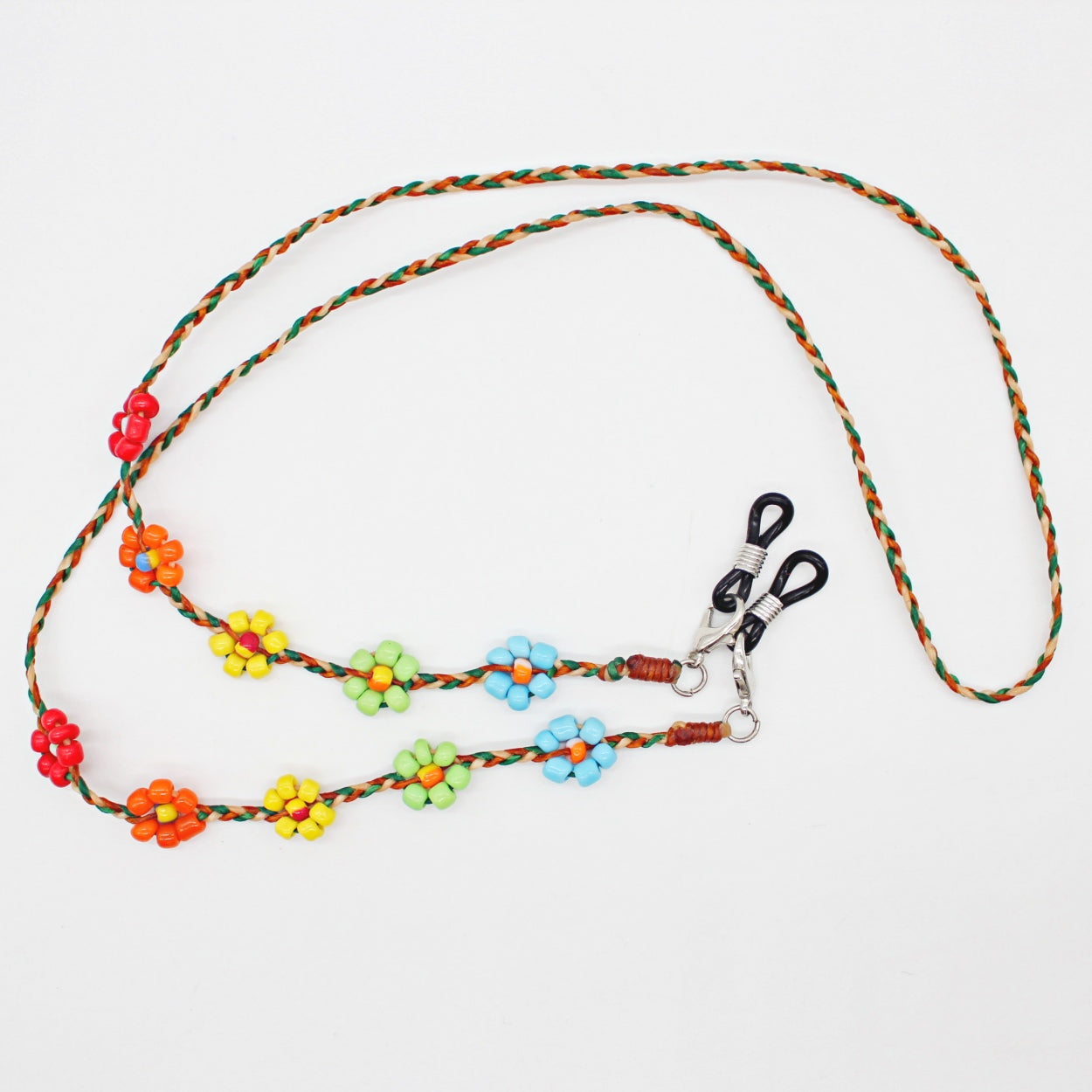 Handmade beaded necklace face mask holder/eyeglasses holder