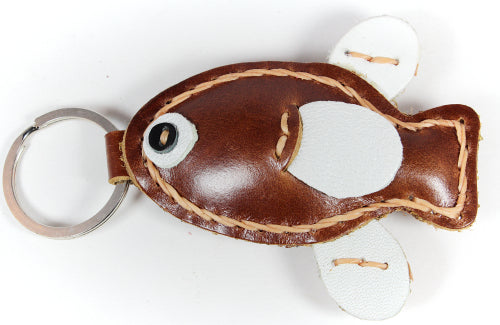 Handmade Leather animal keychains