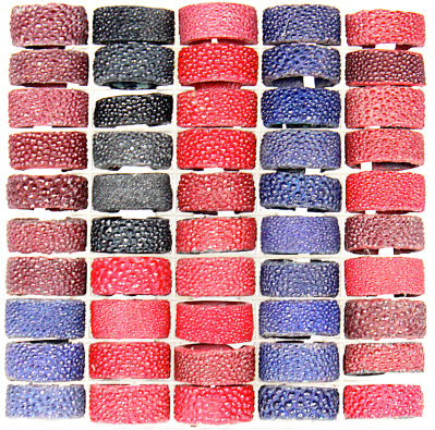 Handmade genuine stingray leather stacked ring(24 pack/ $ 2.5 ea.)