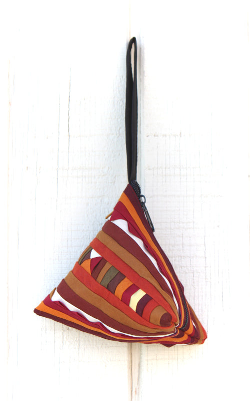 HANDMADE LISU HILL TRIBE PYRAMID COIN PURSE