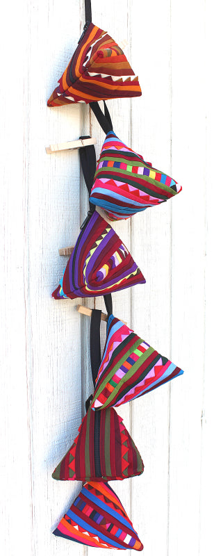 HANDMADE LISU HILL TRIBE PYRAMID COIN PURSE