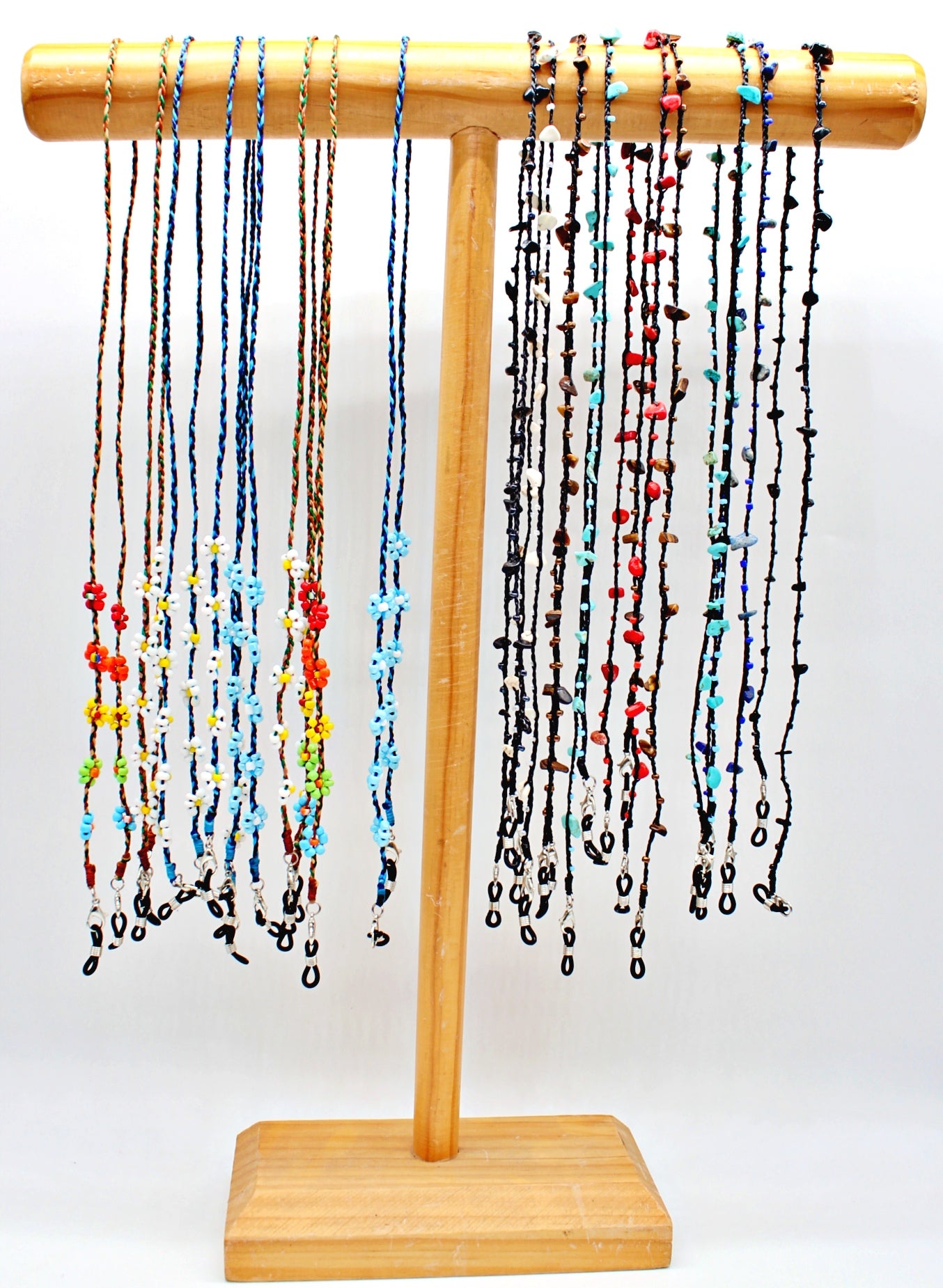 Handmade beaded necklace face mask holder/eyeglasses holder