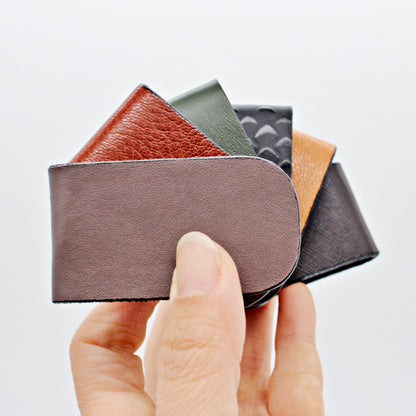 Handmade genuine Leather Money Clip(6 pack/ $10 ea.)