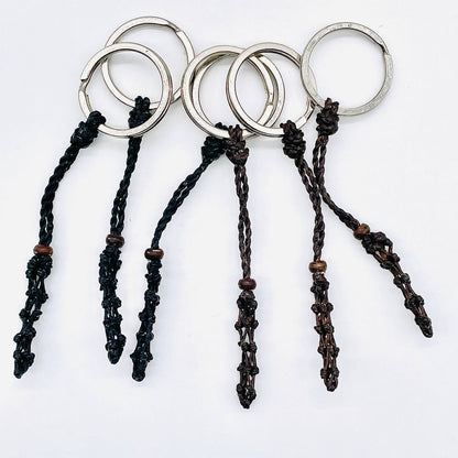 Handmade Macrame Gemstone Keychain (Changeable)(12 pack)