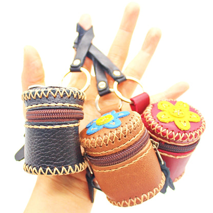 Handmade drum shape Coin Purse with flower design (6 pack/ $10 each)