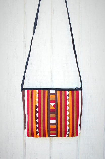 Handmade Lisu hill tribe intricate patchwork crossbody purse - Atlas Goods