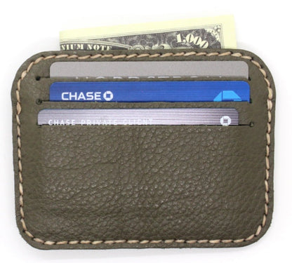 Handmade thin leather cardholders minimalist style (6 pack/ $8 ea.)
