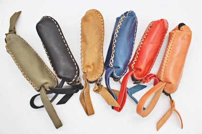 Handmade leather tube shape coin purse tressures keeper(12 pack/ $8 ea.)