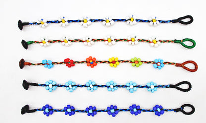 Handmade Macramé daisy flower bead bracelet(12 pack/ $3.50 ea.)