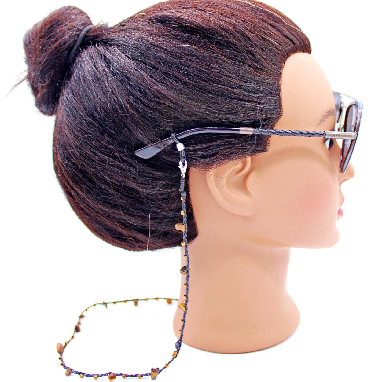 Handmade macrame stone beaded face mask /eyeglasses holder – Atlas Goods by  Your Needs Company