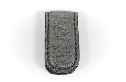 Ostrich leather money clip : OL-MC-01 - Atlas Goods