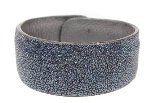 Handmade genuine stingray leather bracelet/ cuff