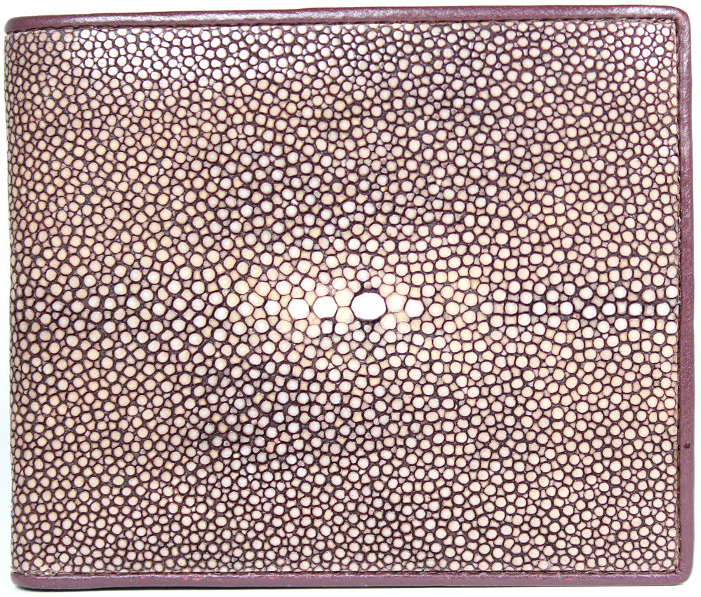 Genuine polished stingray leather bifold wallets - Atlas Goods
