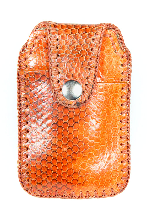 Handmade genuine snake skin leather cardholder/money clip combo